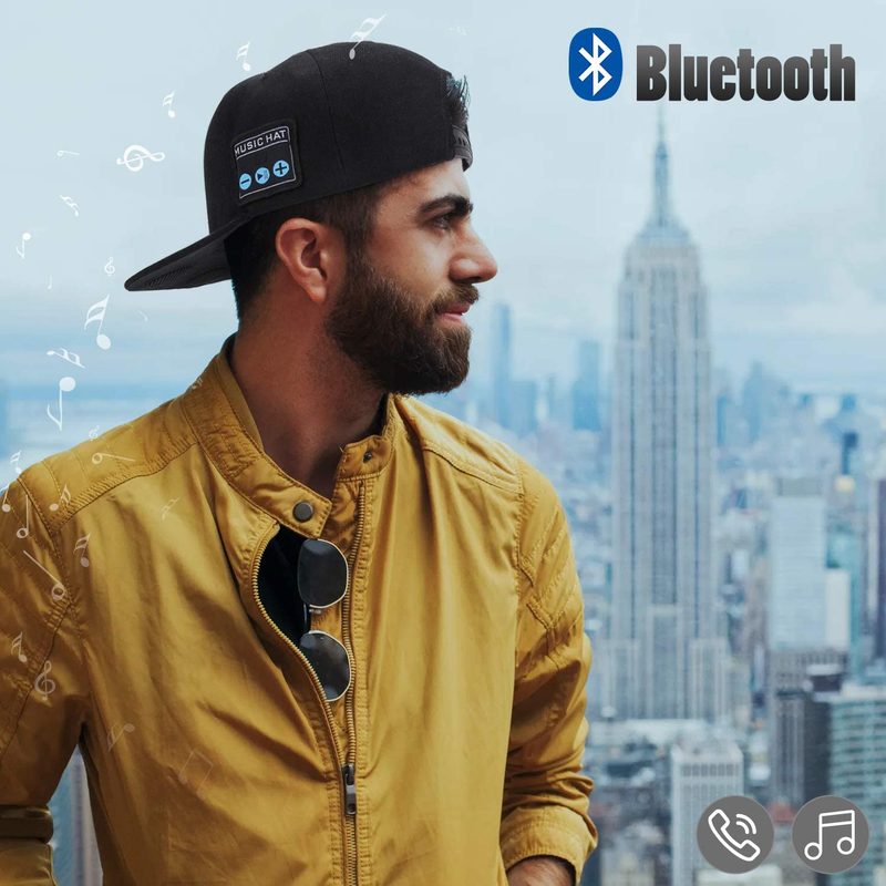Multifunksjonell utendørs lue med Bluetooth-høyttalere Avtakbar trådløs justerbar musikkbaseballhette Løpesportsgave_voghion.com