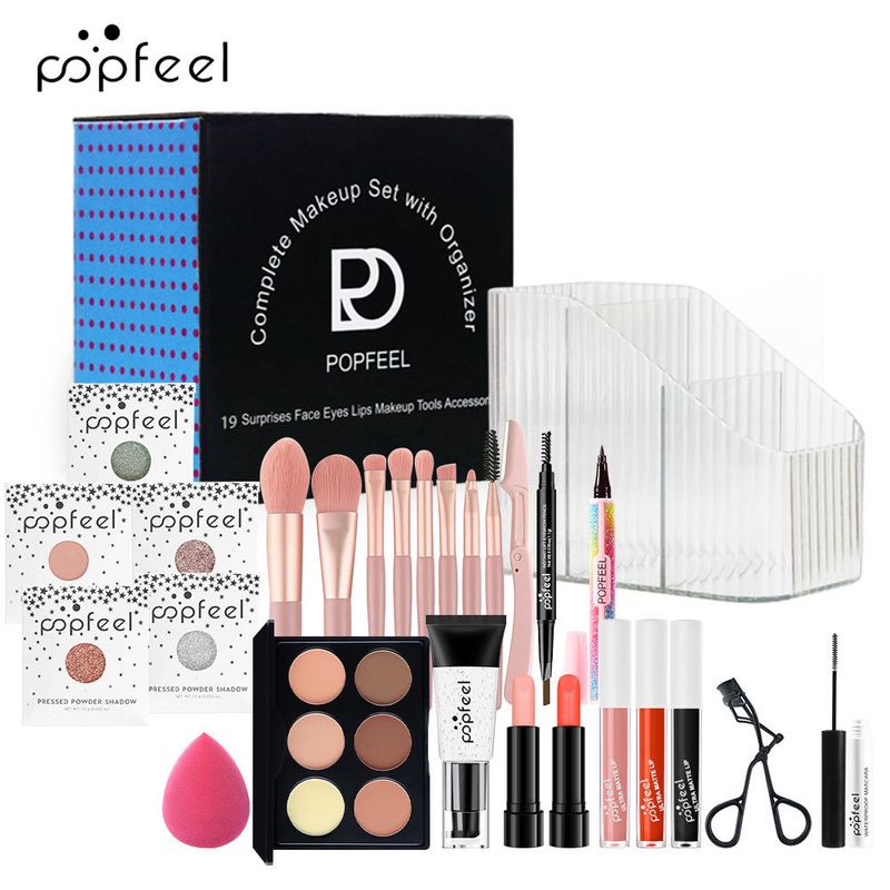 set Complete Merkcombinatie Beginner Lichte Make-up Student Novice Nude Make-up_voghion.com