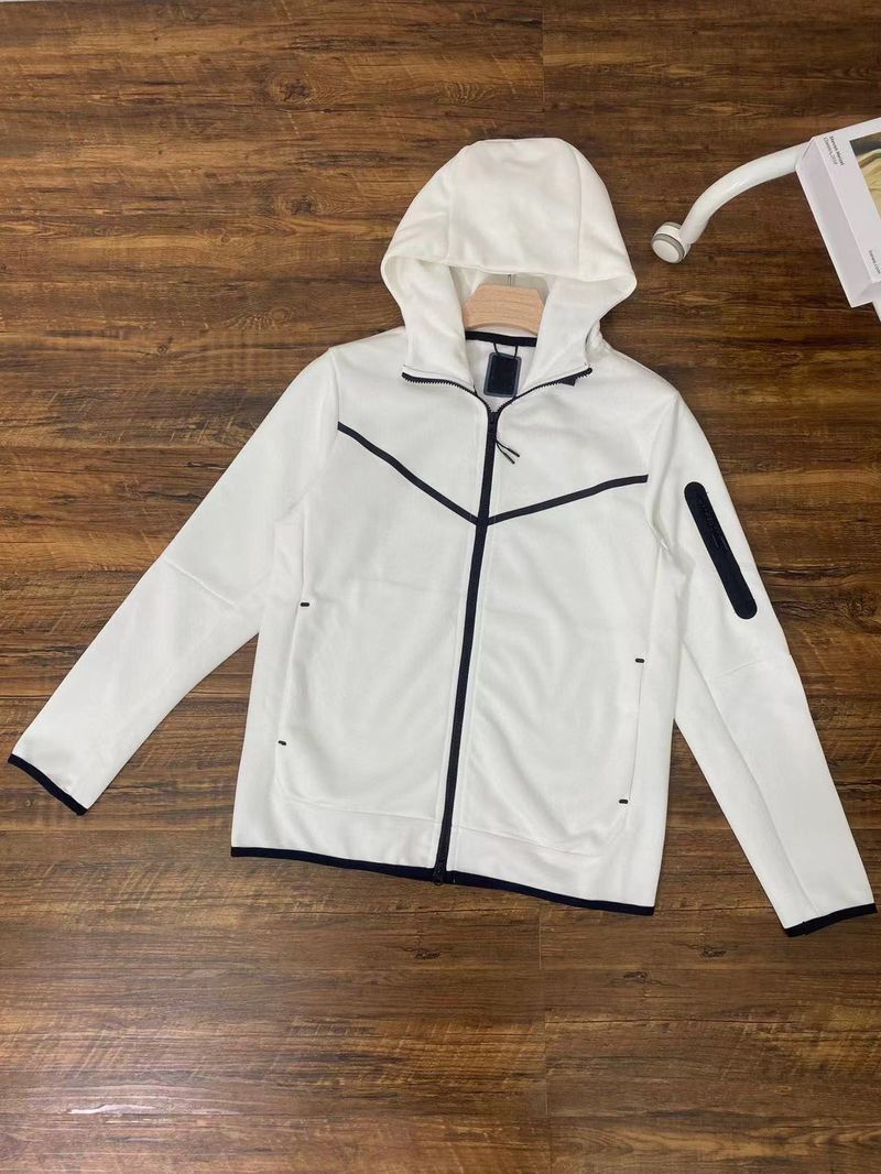 Spring and Autumn New Men's Casual Sports Hooded Coat 490 Side Zipper Small Foot Guard Pants 163 Set_voghion.com