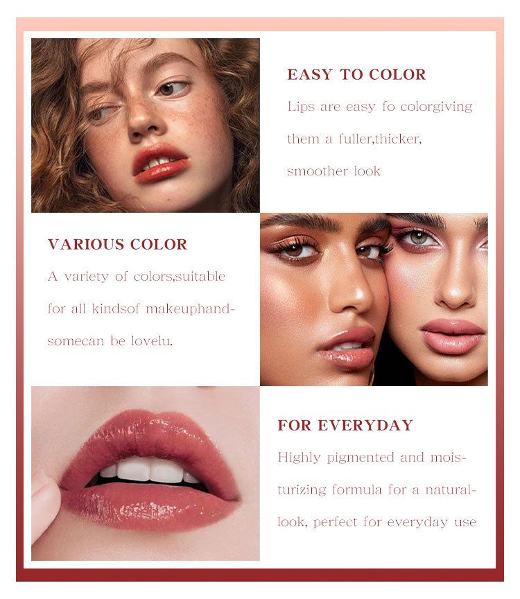 MLSMILE Colored Moisturizing Lipstick Lip Cheek Dual Use Six Color Lip Balm Long Lasting Moisturizing Lipstick Pen_voghion.com