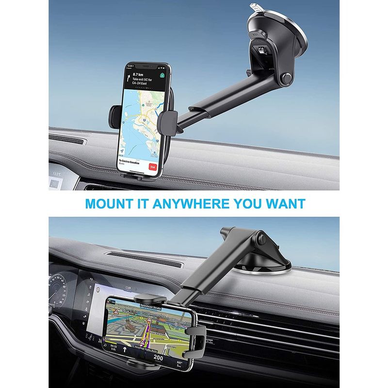 Universal Car Mobile Phone Holder 360 Windscreen Dashboard GPS Stand Cradle UK_voghion.com