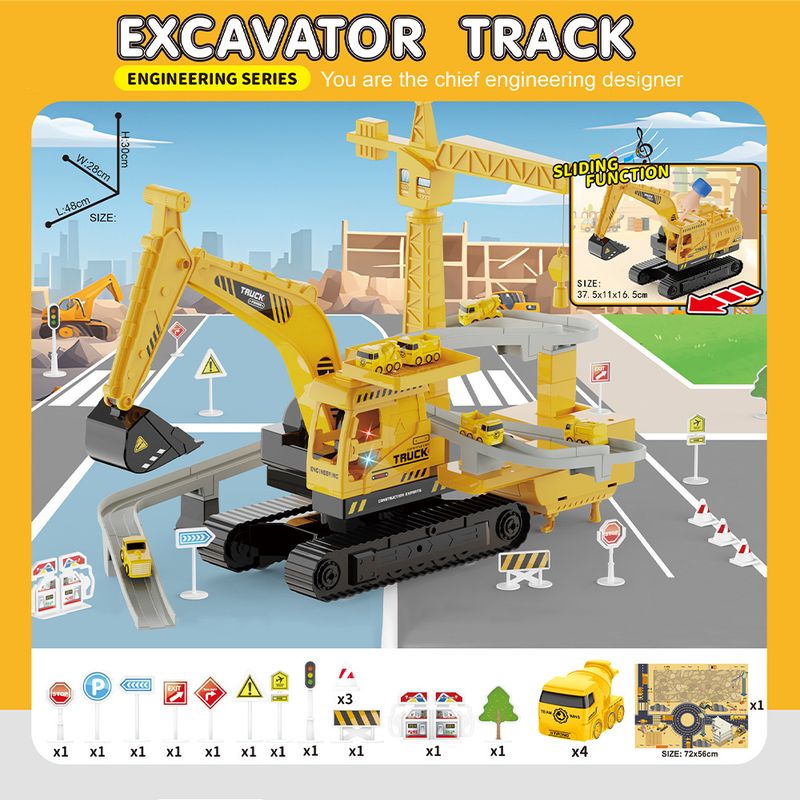 Giocattoli per riporre i binari, regali educativi per bambini, giocattoli per montare binari multistrato_voghion.com