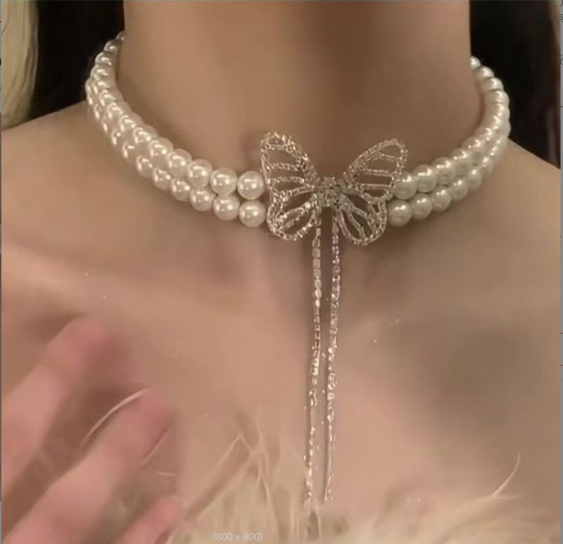 Collana girocollo di lusso con luce di cristallo esagerata, catena per clavicola da donna alla moda_voghion.com