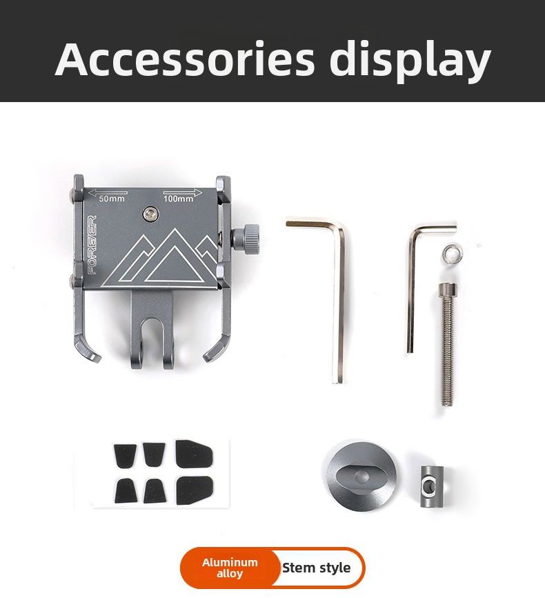 Bicycle Phone Mount Road Mountain Bike Handlebar Fixed Cycling Navigation Aluminum Alloy Bracket Equipment_voghion.com