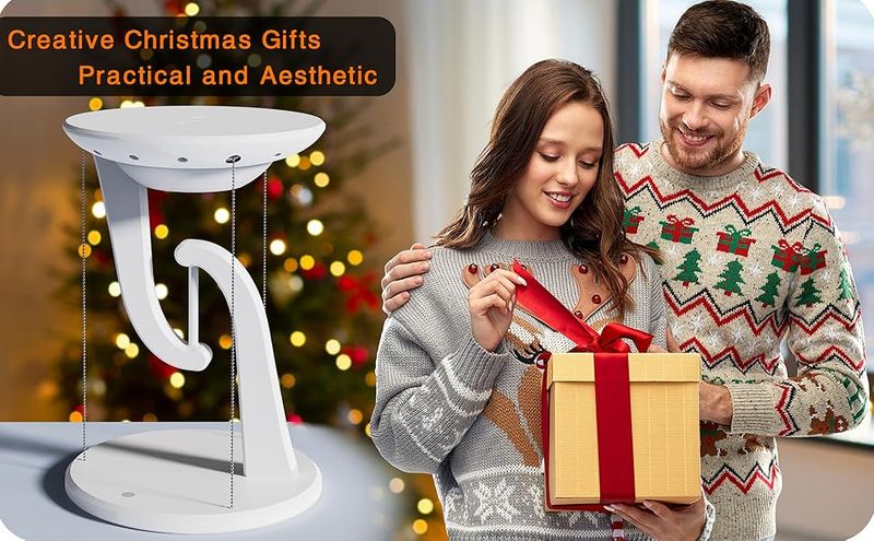 Ambient Light,LED Desk Lamp with Wireless Charger,Balancer Magnetic Suspension Desk Light ,Anti-Gravity Bedroom Table Lamp 3-Level Brightness_voghion.com