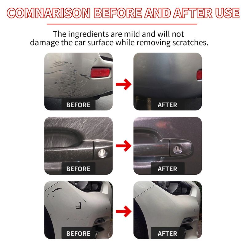 Homonth Repairs Deep Scratches Graphene Wax, Car Paint Repair Deep Scratches Graphene Wax Refurbished Car Wax_voghion.com