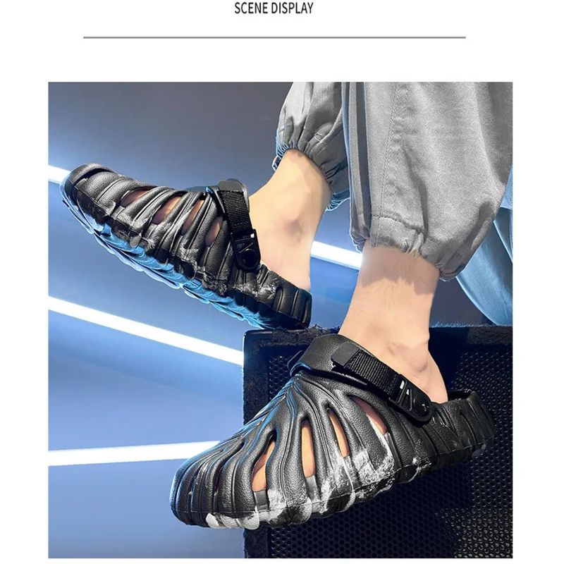 Pantofole in bambù con retro tartaruga per la casa di Summe, EVA, a prova di odore e sensazione fecale, scarpe perforate con fondo morbido_voghion.com