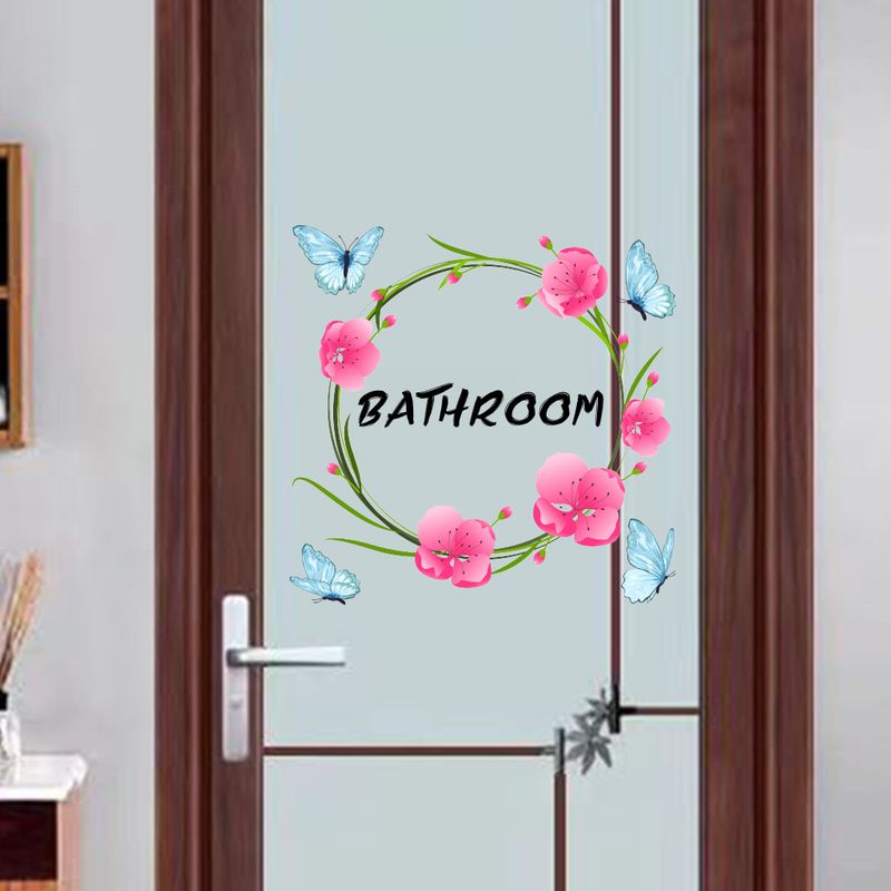 Adesivi decorativi da parete per porte in vetro in PVC con corona JS-N Series_voghion.com
