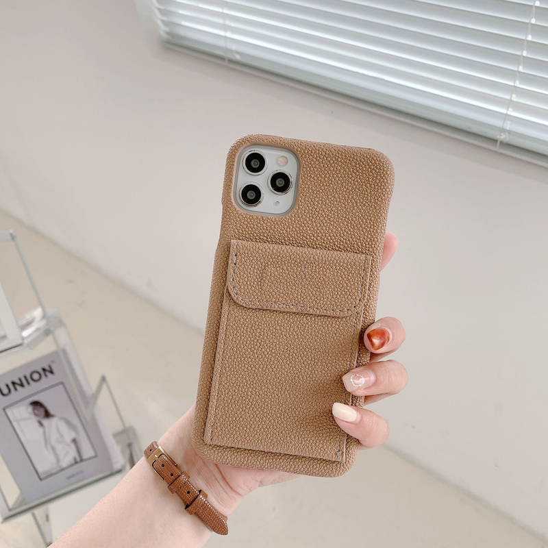 Mobile phone case card holder mobile phone case suitable for iPhone 15 protective cover Apple 14/12 multi-function protective case foreign trade_voghion.com