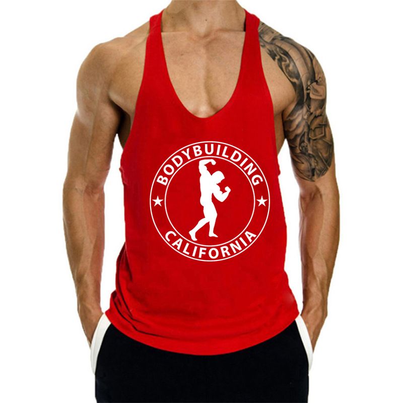 Chaleco deportivo holgado de algodón con cuello en V profundo para hombre, ideal para correr y hacer ejercicio en interiores._voghion.com