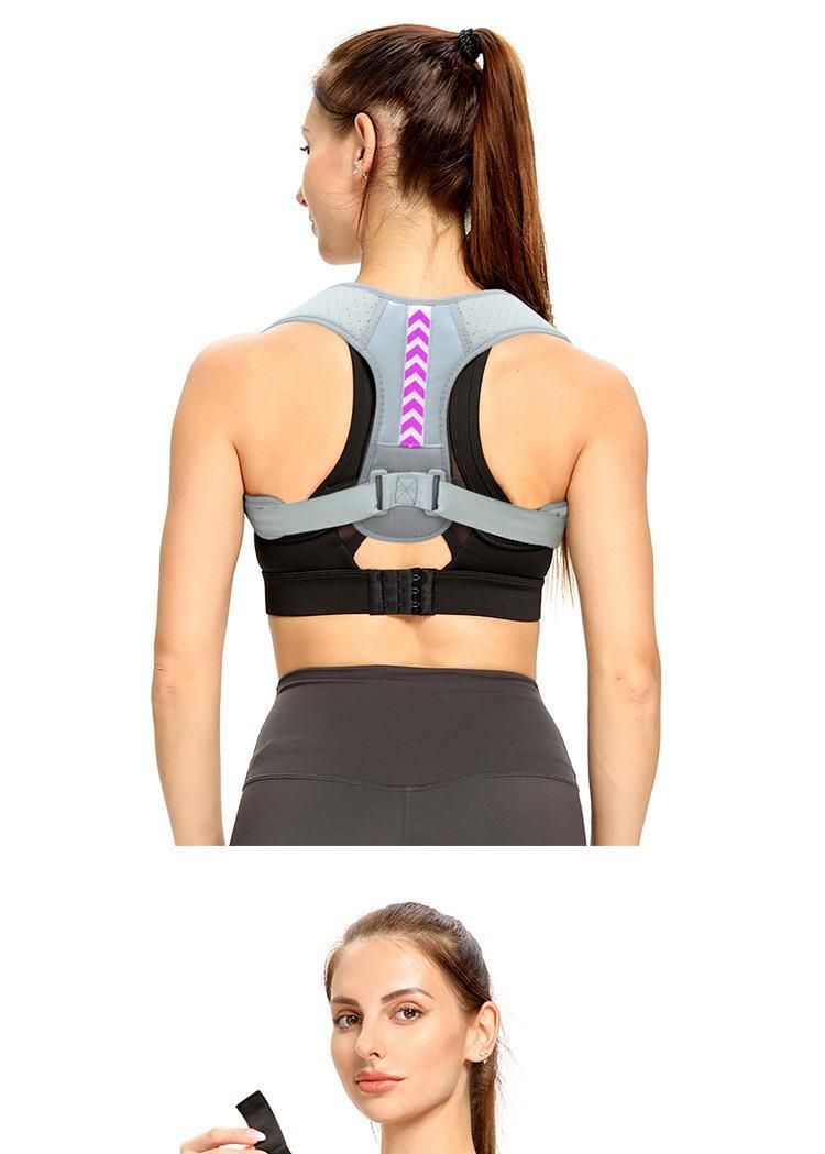 Correttore posturale per spalle e schiena Cintura di supporto per la schiena per uomini e donne Correttore per la postura seduta con gobba Tutore per collo e spalle per ufficio a casa_voghion.com
