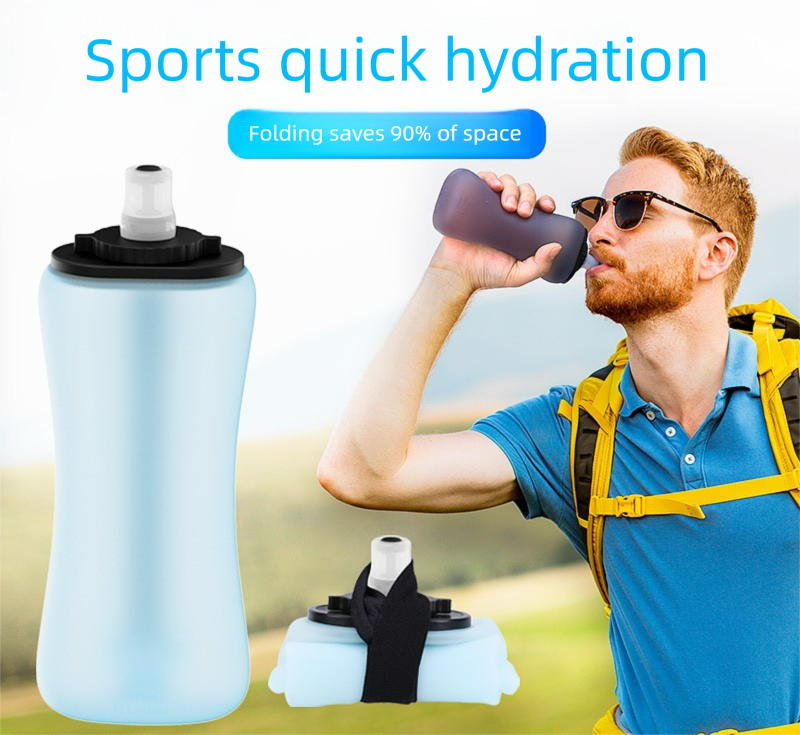 Jazda na rowerze górskim, szosowym, na zewnątrz, przenośna, ściskana, duża pojemność, składana, sportowa, bieganie, butelka na wodę_voghion.com