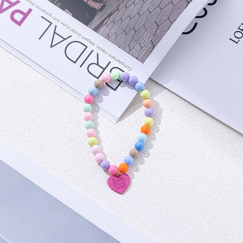 Macaron Renkli Sevimli Evcil Hayvan Kedi Tavşan Kalp Kolye Küçük Köpek_voghion.com