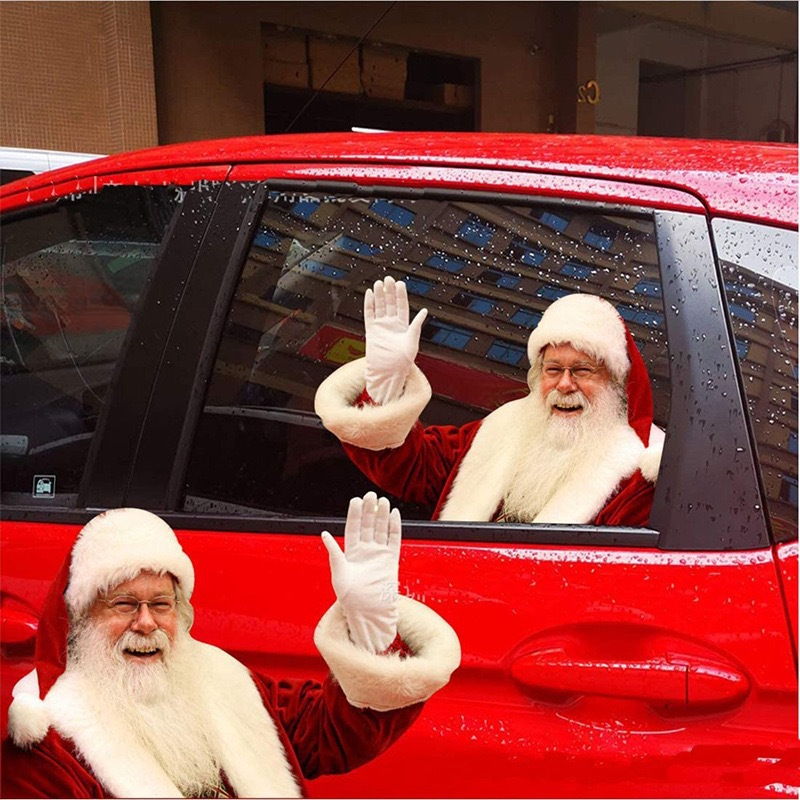 Neie Santa Claus Kreativ Dekorativ Autosfenster Blummensticker_voghion.com