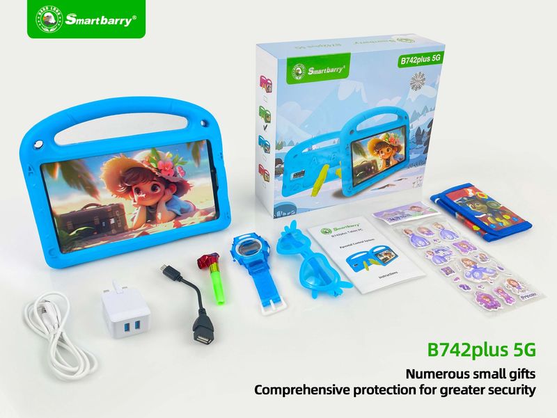 New B742 Plusc Children's Student Tablet 7-inch Android Learning Card Simwifi_voghion.com