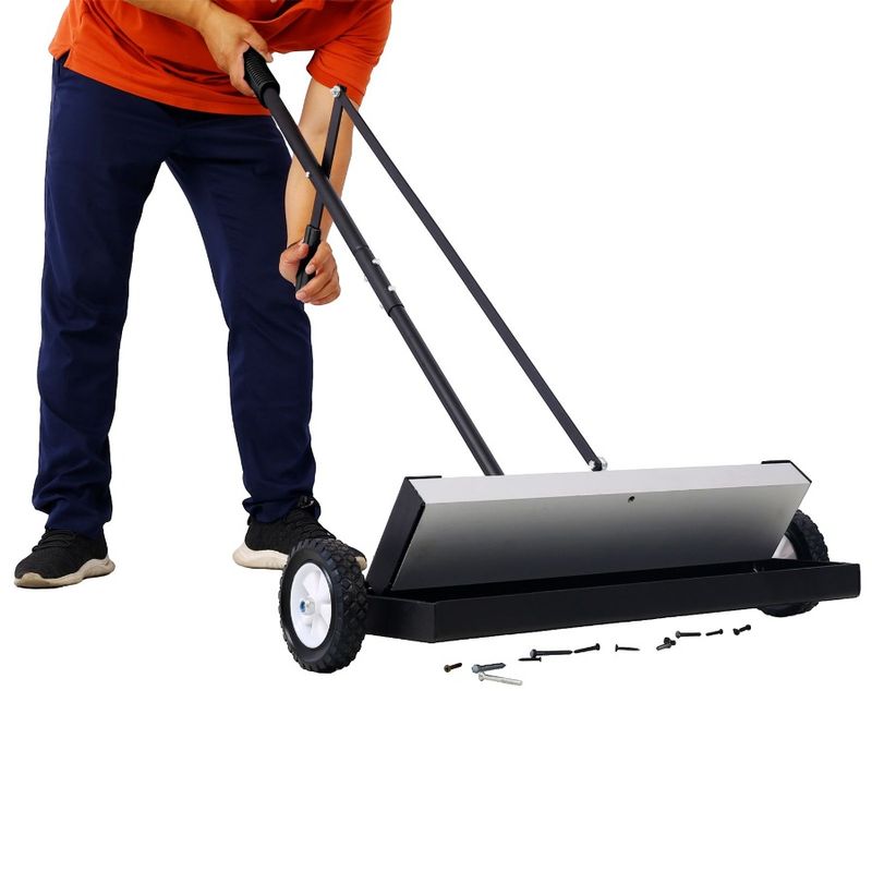 Sweeper Heavy With Magnetic 24'' For Capacity Pound Screws Rolling Duty Needles Release Nails 100 Collection PickUp PushType_voghion.com