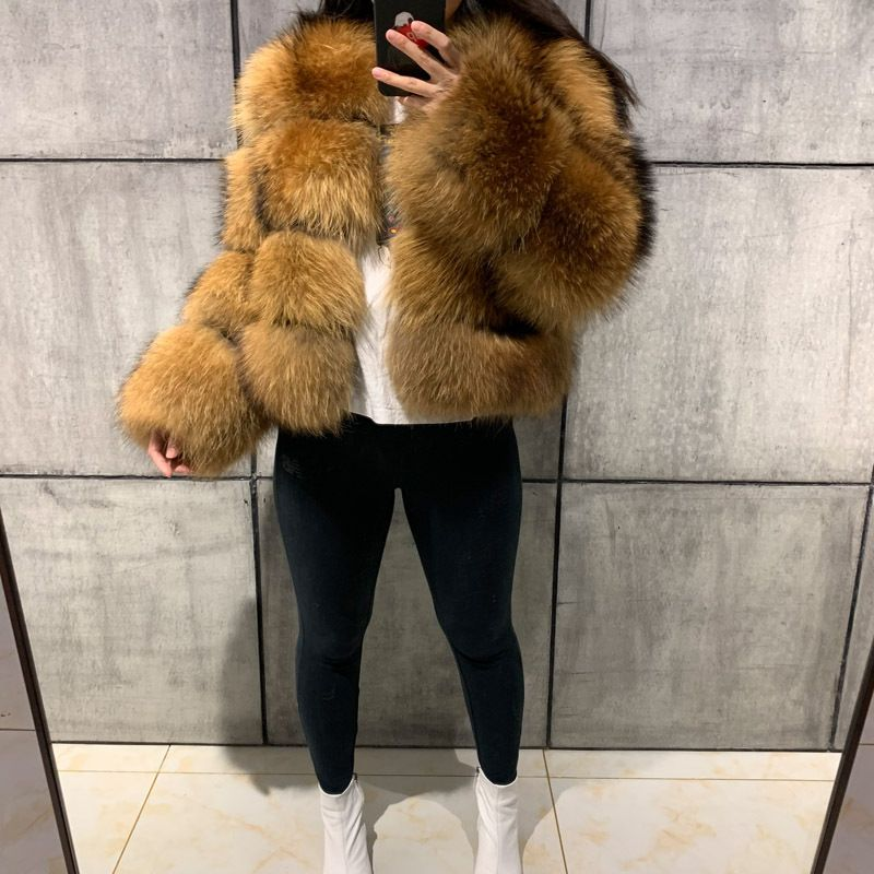 Women's Clothing best selg jackets raccoon splicing women's artificial fur ready_voghion.com