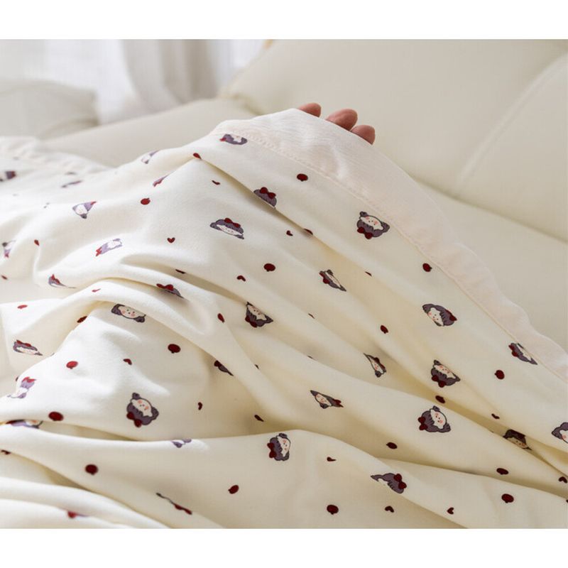 Nap-Printed Office Nap Shawl Belly-Covering Dormitory Air-Conditioned Light Blanket_voghion.com