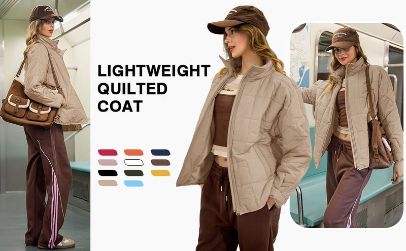 Übergroßer, leichter Daunenmantel für Damen, langärmelig, mit Reißverschluss, verstaubar, kurze Pufferjacke_voghion.com