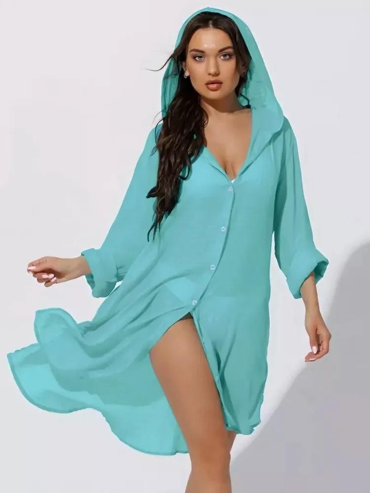 Strandüberzug für Damen – Leichter Sonnenschutz-Kimono-Überzug für Badeanzüge, Urlaub, Poolparty_voghion.com