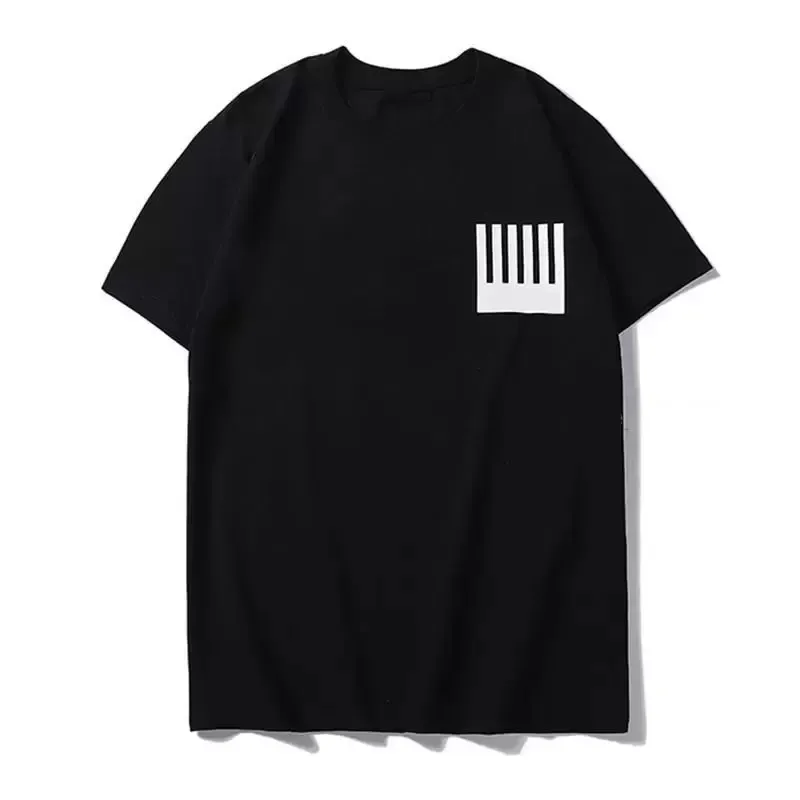 Herren Designer Schwarz und Weiß T Männer Frauen Junge Mode Kleid Sommer Farbe Ärmel T-Shirts Urlaub Hemd Ärmel Casual_voghion.com