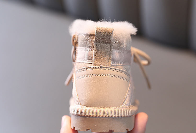 Children's Boots Winter Soft Soled Warm Snow Boots For Girls And Boys Low Top Cotton Boots For Boys_voghion.com