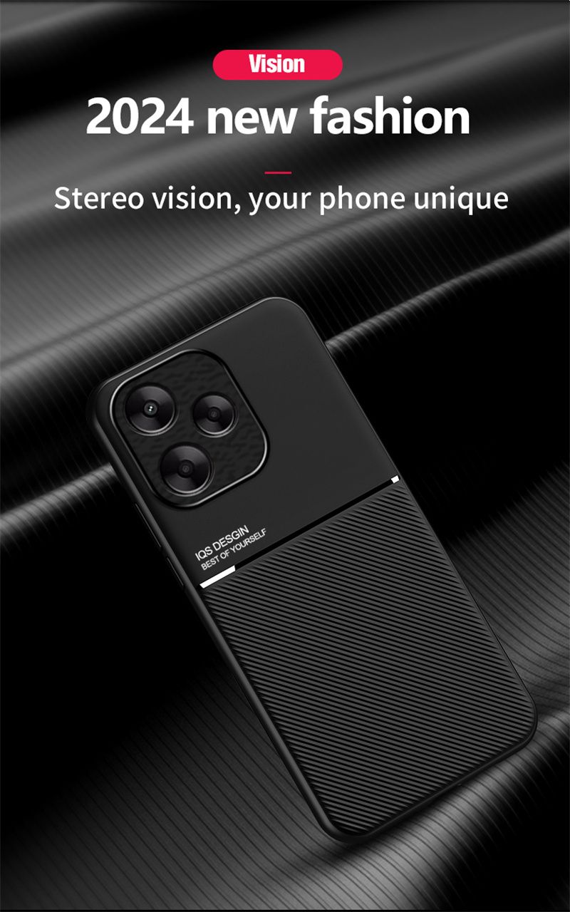 Kestävä liukumaton kotelo Xiaomi Redmi 13 4G 13C Redmi 12 5G 12C:lle Suojaava auton suojus, magneettinen imukuppikiinnitys, Coque Fundas Capa_voghion.com