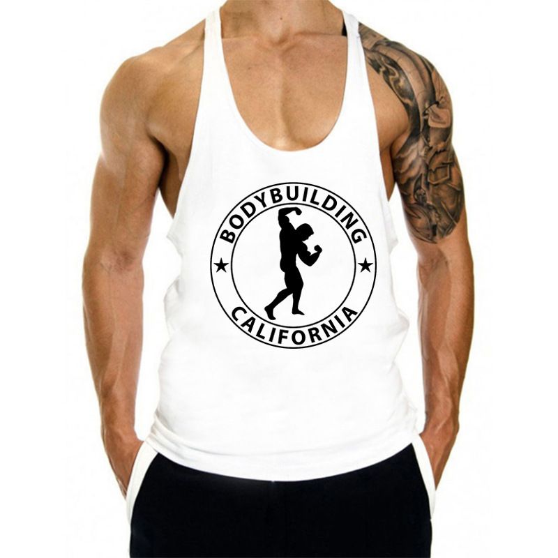 Chaleco deportivo holgado de algodón con cuello en V profundo para hombre, ideal para correr y hacer ejercicio en interiores._voghion.com