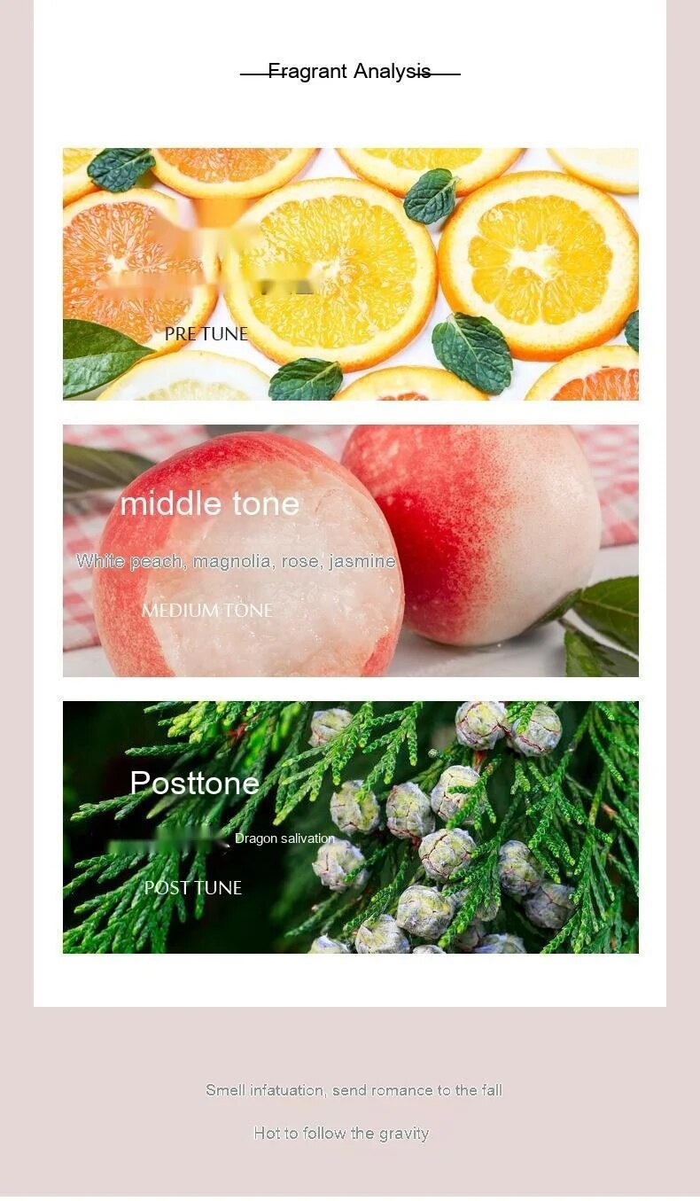 Damenparfüm, anhaltender Duft, leichter Duft, frische und natürliche Blumen und Früchte für Mädchen, beliebtes, authentisches Damenparfüm_voghion.com