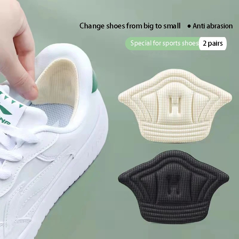 1 Pair/2Pcs Sneakers Pads Patch Shoes Cushion Insert Insole Thicker Heel Protector Back Sticker_voghion.com