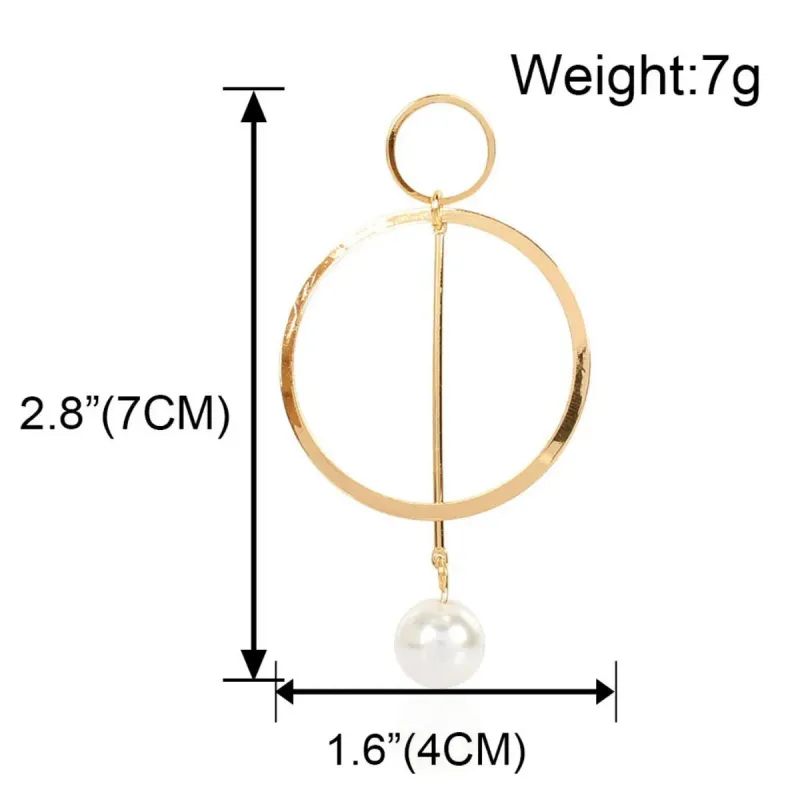 Trendige runde, geometrische C-förmige Ohrringe aus europäischer und amerikanischer Legierung, geeignet für Pendler und unterstreichen den individuellen Stil._voghion.com