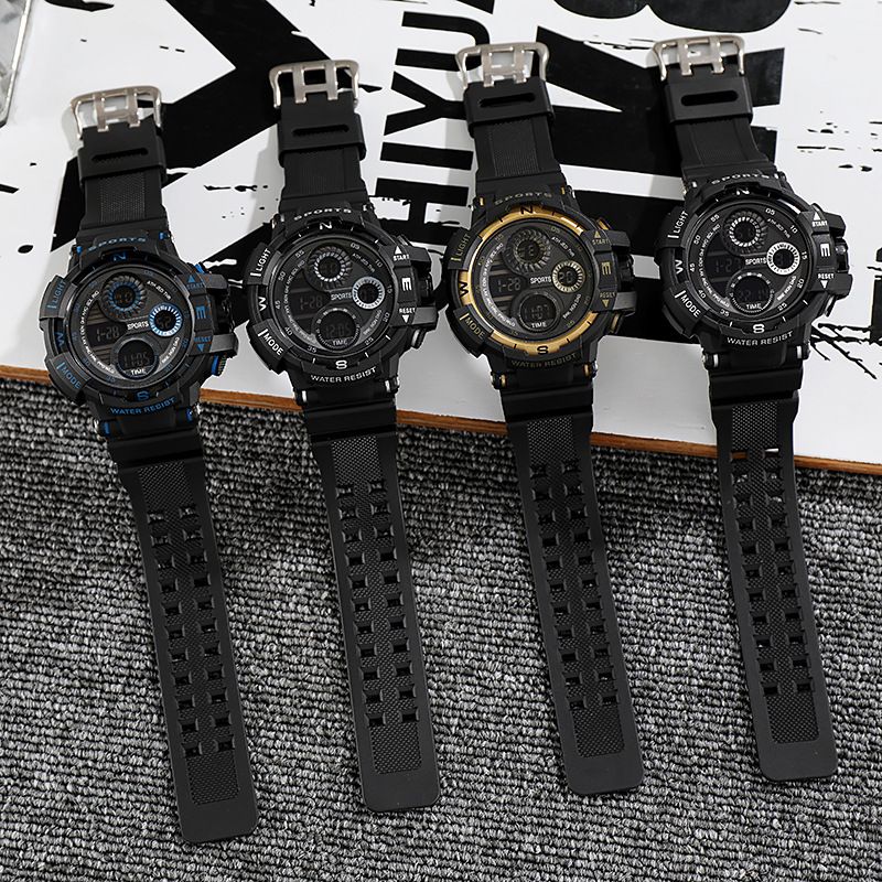 Orologio per bambini per ragazzi e ragazze, versione coreana, semplice, 50 metri, impermeabile, per nuoto, sport, adolescenti, studenti delle scuole superiori, orologio elettronico con sveglia_voghion.com