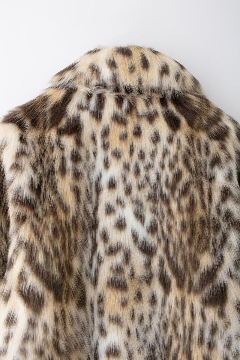 Abbigliamento da donna Cappotto versatile snellente in velluto di visone Pelliccia Cappotto leopardato versatile di alta qualità_voghion.com