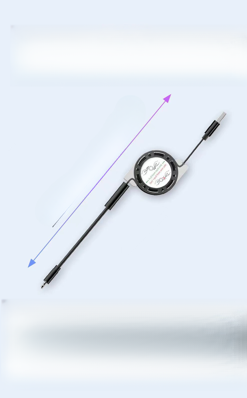 Cargador de coche con dos cables, modelo de diosa de Internet de alta gama para coches, cable de datos tres en uno, súper rápido_voghion.com