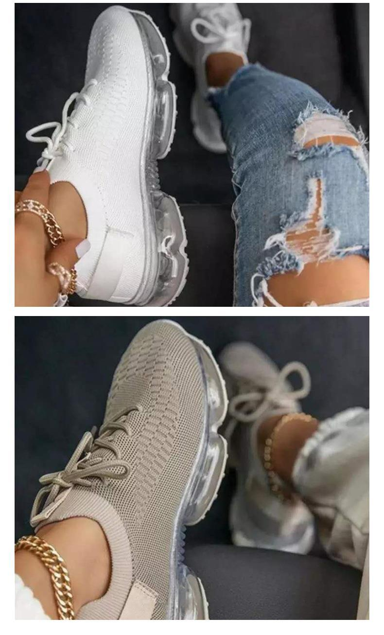 Luchtkussenzool met verhoogde hoogte aan de binnenkant Trendy nieuwe zomer mesh ademende casual sportschoenen voor dames Oversized_voghion.com