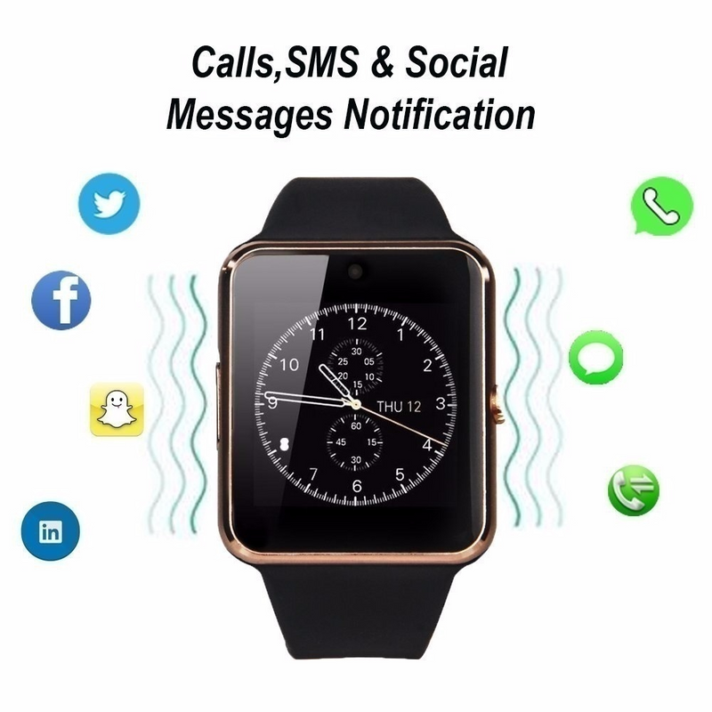 Il più recente orologio intelligente Bluetooth GT08 per smartphone Android Xiaomi Huawei_voghion.com