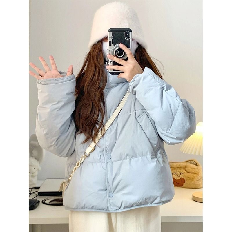 Giacca corta fuori stagione per le donne Nuova versione coreana Giacca in cotone con piccolo pane, cappotto invernale_voghion.com