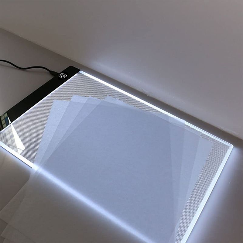 Lavagna luminosa da disegno a LED dimmerabile a 3 livelli, protezione per gli occhi, più facile per disegnare e dipingere_voghion.com