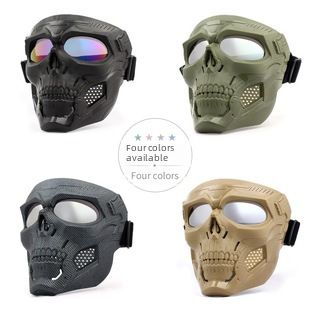Cycling Eyewear New Goggles Mask Skull Head Motocross Outdoor Sports Riding Wind And Sand Goggles Tactical Mask_voghion.com