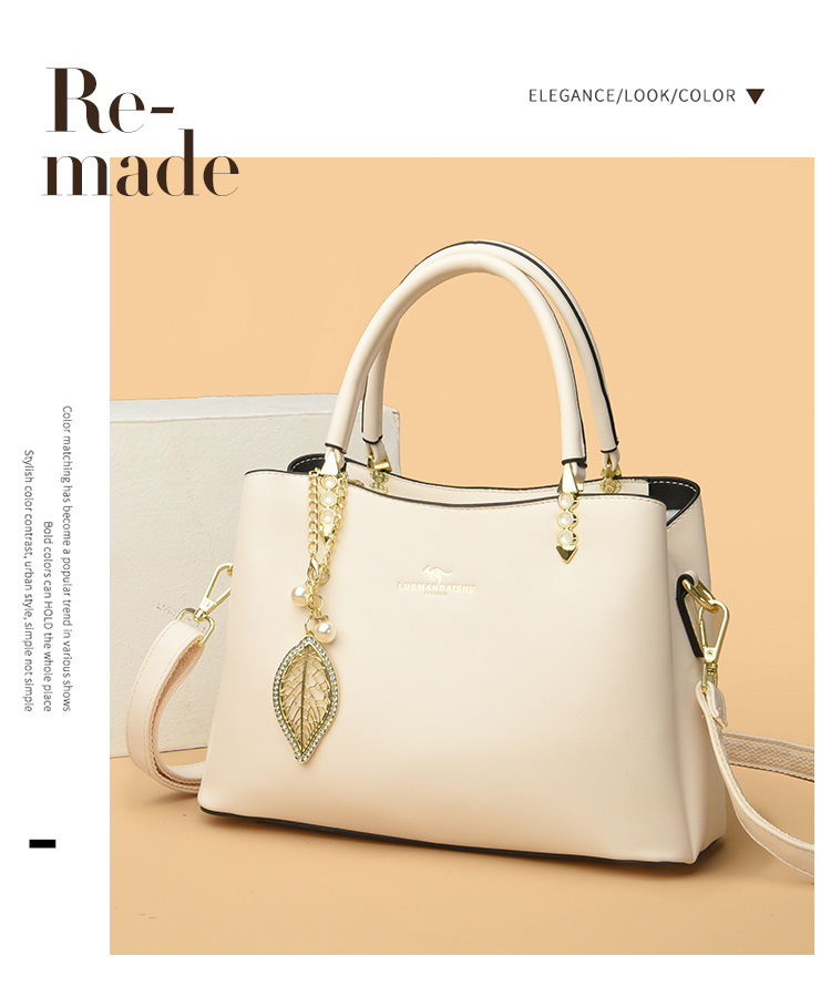 Borsa a mano versatile da donna, modello monoblocco, per l'autunno e l'inverno 2024, per mamma di mezza età_voghion.com