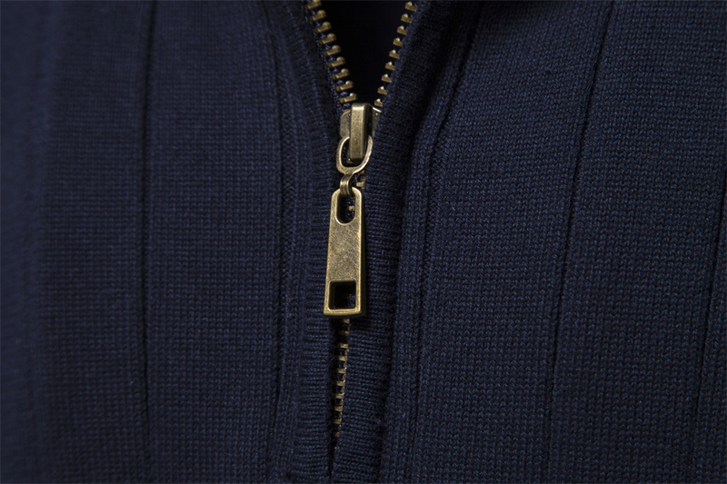 2025 Neue Herbst Zipper Pullover Pullover Für Männer Hohe Qualität Warme Winter Stehkragen Baumwolle Gestrickte Pullover Männer_voghion.com