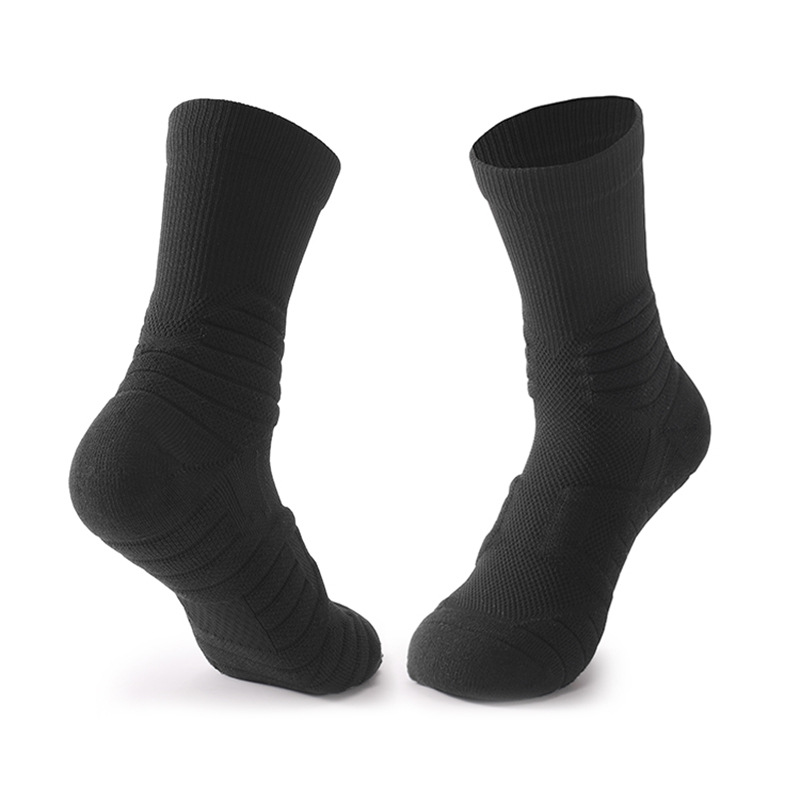 Professional Sports Socks Mesh Breathable Men's Non-slip Thickened Towel Bottom Sweat-absorbing Children's Medium Tube Socks Elite Basketball Socks_voghion.com