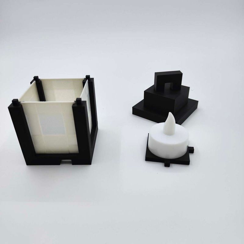 Minecraft Game Peripheral 3D Printed Small Lantern Creative Pixel Bedside Torch Lamp_voghion.com