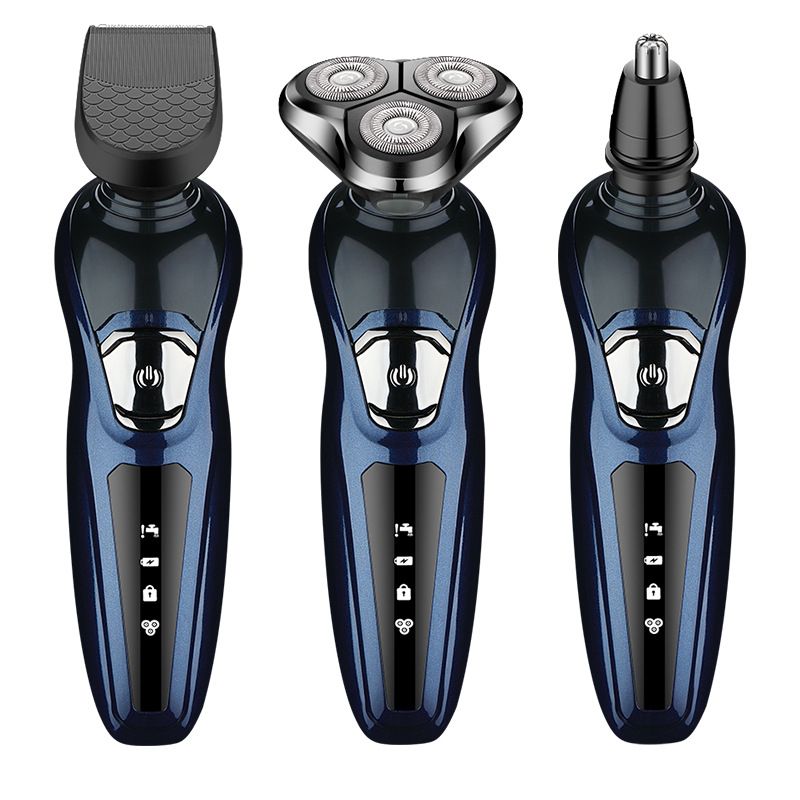Afeitadora eléctrica recargable de alta calidad con cuchilla de afeitar eléctrica para todo el cuerpo con lavado de agua tres en uno para hombres_voghion.com