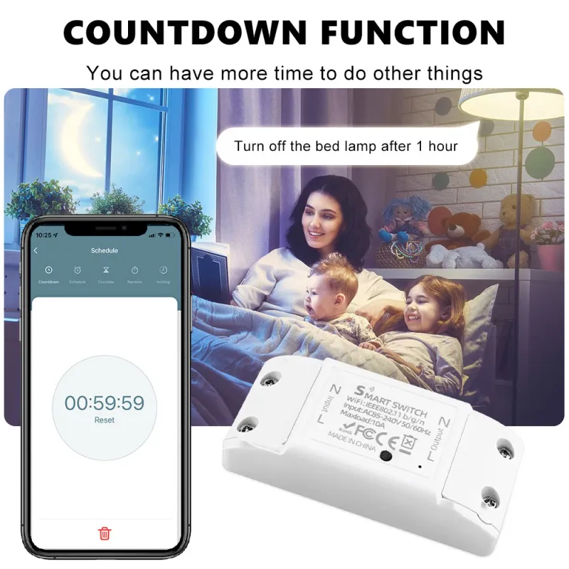 Tuya WiFi Switch Mini Universal Breaker Smart Life Wireless Remote Control Works With Alexa Google Home Yandex Alice_voghion.com