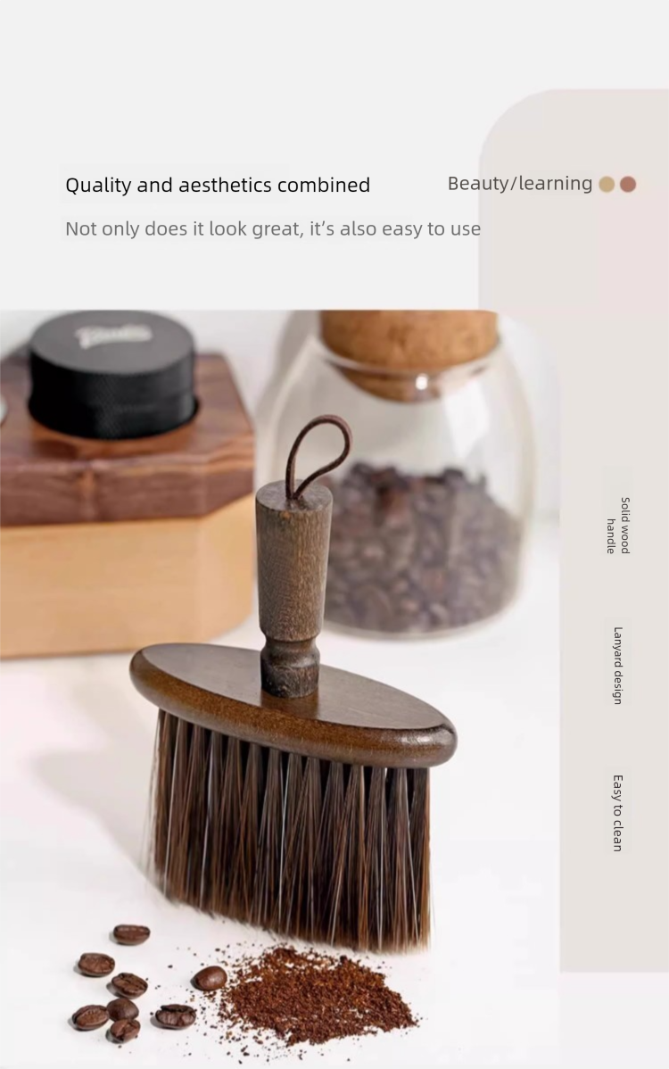 Pulver Bar Zähler Desktop Kaffee Maschine Gründe Staub Reinigung Artefakt Haushalt Massivholz Borsten Pinsel Werkzeug_voghion.com
