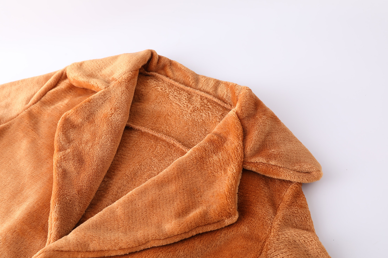 Women's Clothing Autumn and Winter Jacket Sexy Plush Lapel Slim Jacket_voghion.com