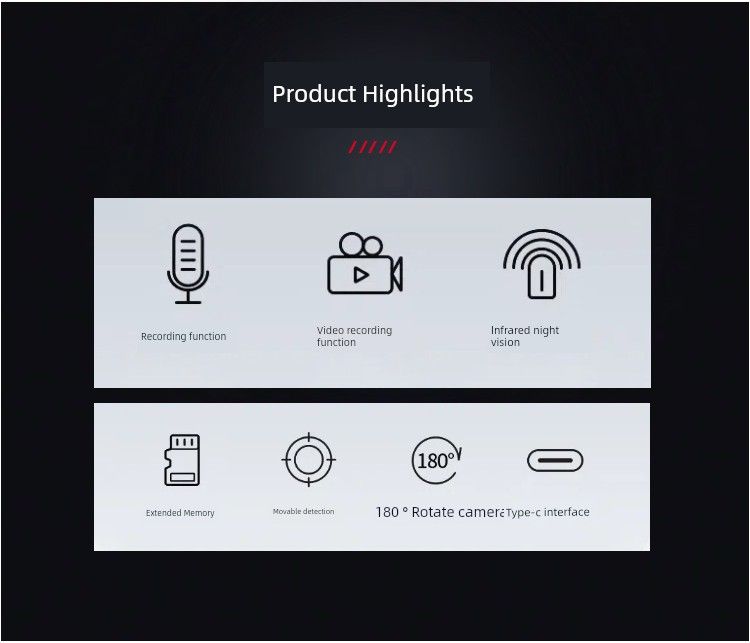 Yönäkö DV HD -tallennus Integroitu videon kätevä laite Matkapuhelin Ammattimainen urheilukameratallennin_voghion.com