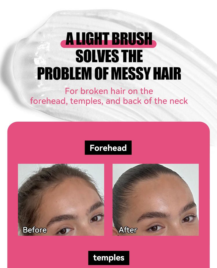 Hair Finishing Cream Styling Comb Easy Portable No-Wash Anti-Frizz Magic Gel Stick_voghion.com