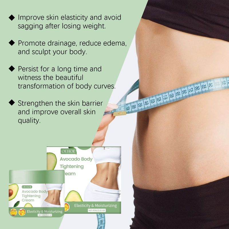 Avocado Body Care Cream, Body Care Moisturizing Daily Care Nourishing Skin Cream_voghion.com